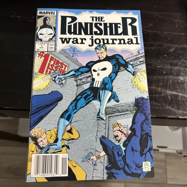 Marvel Comics The Punisher War Journal #1 Newsstand 1988 Vol 1