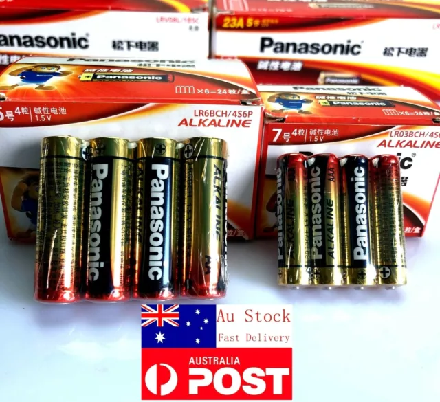 AU Genuine Panasonic Alkaline AA LR6BCH , AAA LR03BCH 1.5V Battery Long Life