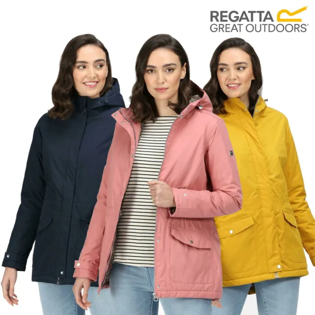 Regatta Womens Ninette Waterproof Jacket Full Zip Up Hooded Coat