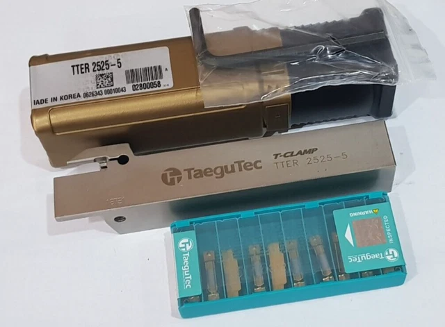 1pc TTER 2525-5 GROOVING HOLDER + 10pcs TDT 5.00E-0.40 TT9080 TAEGUTEC