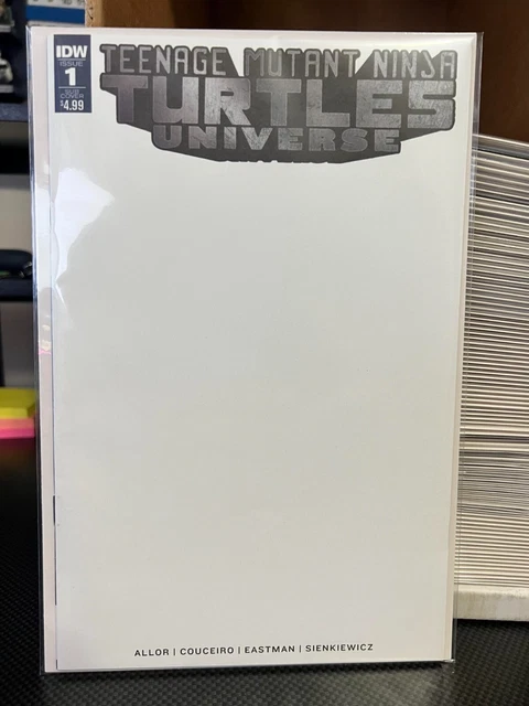 Teenage Mutant Ninja Turtles Universe #1 Blank Sketch Variant IDW 2016 TMNT NEW