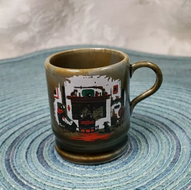 Vintage Wade Ireland  Porcelain Irish Painted Mini Mug Shot Glass Demitasse