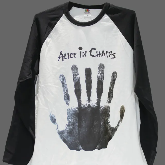 Maglietta da baseball Alice in Chains in metallo grunge rock manica lunga unisex S-3XL