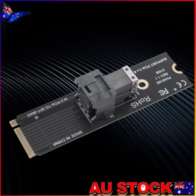 M.2 NVME To U.2 Converter Card Mkey PCIeX4 M.2 PCIe To SFF8643 (Horizontal)