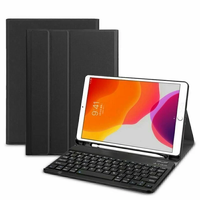 For iPad 9/8/7th Gen 10.2 Bluetooth Keyboard Flip Smart Leather Stand Case Cover