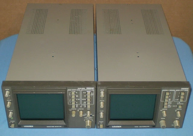 Leader 5860C Waveform Monitor & 5850C NTSC Vectorscope **Very Clean, Power Up**