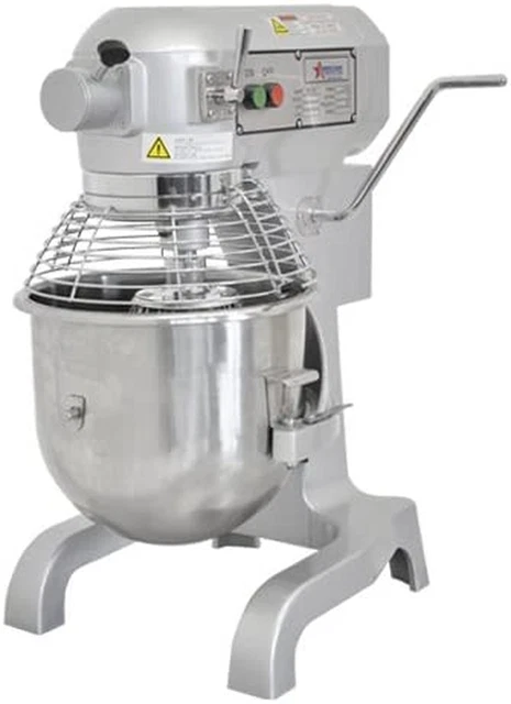 Omcan SP200A 20Qt Planetary Dough Mixer with Guard and 3 Attachments
