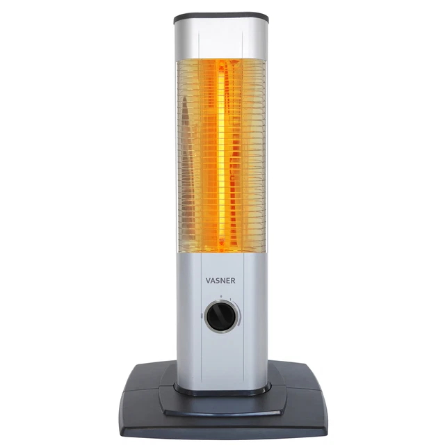 B-Ware VASNER StandLine Mini 12 Standheizstrahler Infrarot Heizstrahler Silber