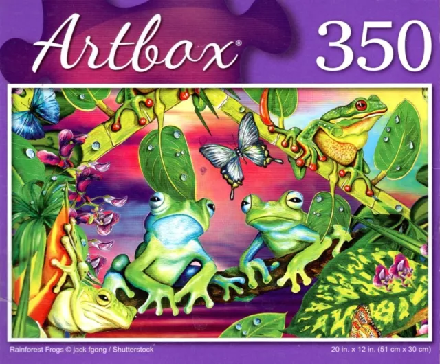 Rainforest Frogs - 350 Pieces Jigsaw Puzzle