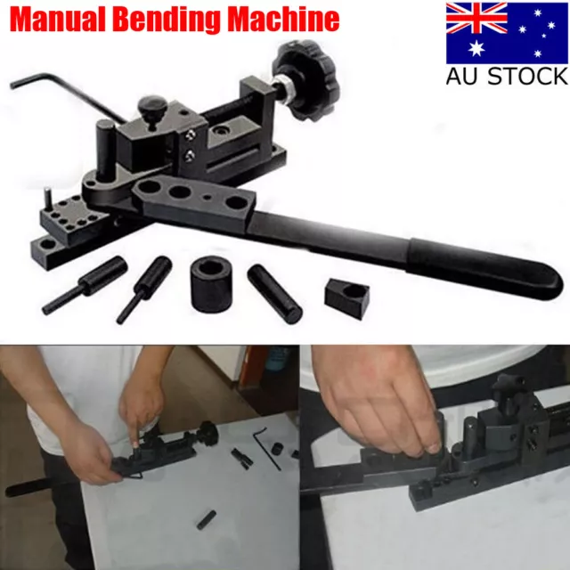 5-25MM Manual Pipe Tube Bender Metal Steel Bending Rolling Machine AU