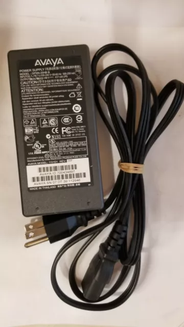 Avaya DPSN-20HB B Switching Power Supply Adapter PoE 48VDC 417mA