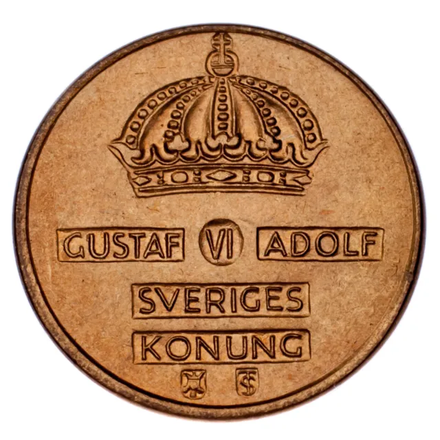 1956 Suède Ore Pièce de Monnaie Lot (25 Pièces) Tout En Unc-Bu État! Km #820 2