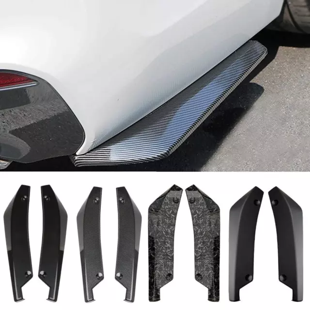 Universal Car Front Rear Bumper Spoiler Diffuser Splitter Winglets Side Skir^