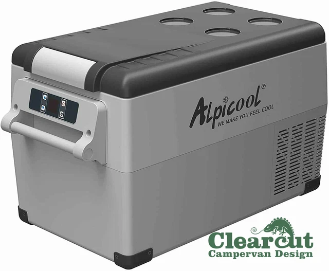 COOLBOX 12V Compressor Fridge 35L, Camper Top Loading, Cools to 20c