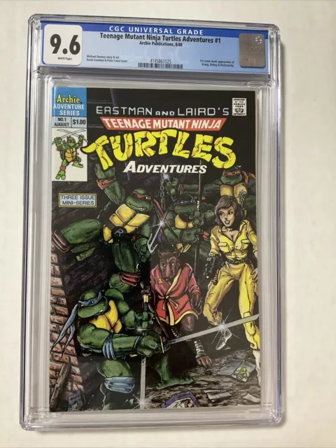 Teenage Mutant Ninja Turtles Adventures #1 8/88 Archie CGC 9.6