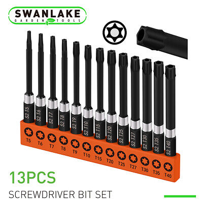 13PC Torx Bit Set Quick Change Connect Impact Driver Drill Security Tamper Proof