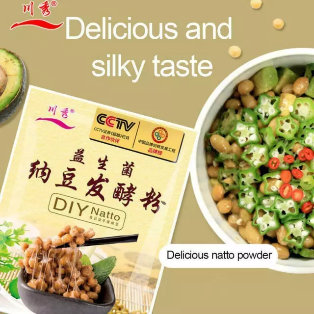 3g Natto Fermented Powder Bacillus Subtili Nattokinase Edible Supplies W4K5