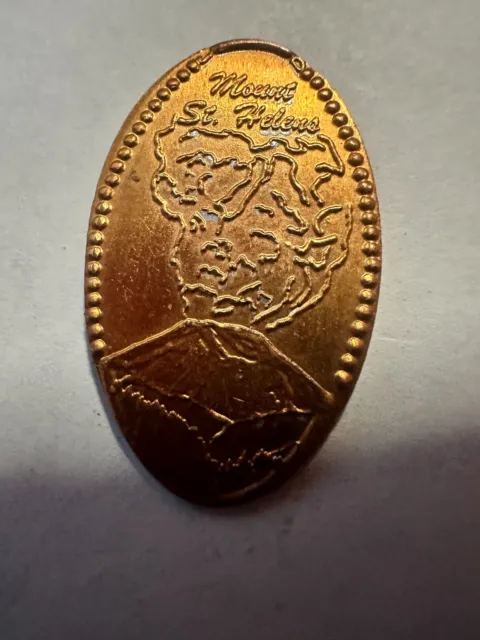 Mount ST. Helens Elongated Smashed Penny Coin