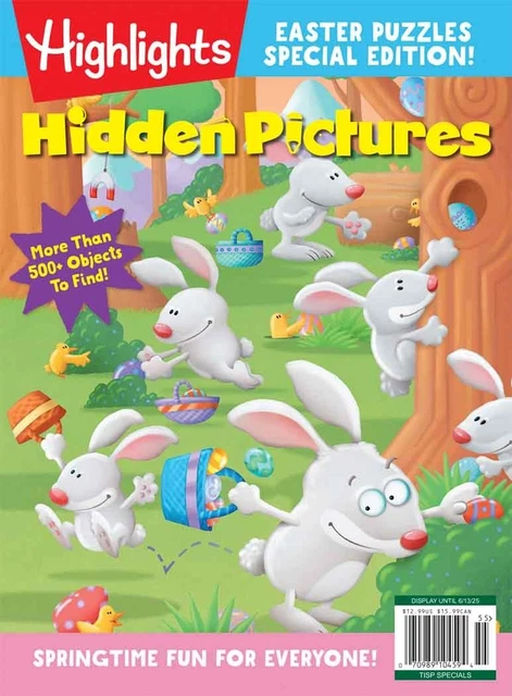 HIGHLIGHTS: HIDDEN PICTURES Magazine 2025 | Easter Special Edition £9. ...