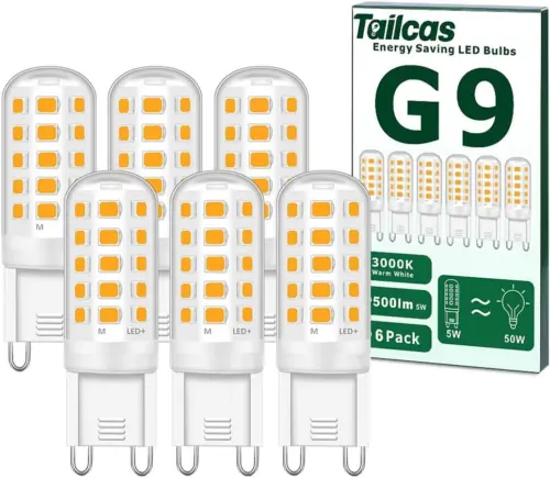 G9 Led Light Bulbs, 5W Warm White Bulb, Equivalent to 40W-50W G9...