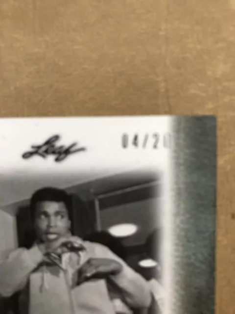 Mohammed Ali  Trading Cards 2011 1-Event Worn Limited Edition 4/20. 2-Signatures 2