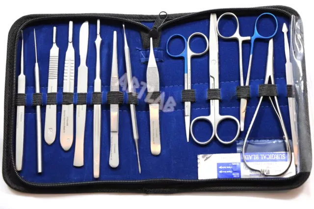 German 54 PC MINOR SURGERY DISSECTION DISSECTING STUDENT KIT SURGICAL INSTRUMENT