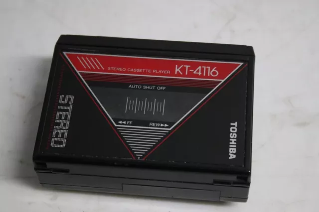 En panne, HS ( courroie cassée ) : Walkman Baladeur cassette K7 TOSHIBA KT-4116
