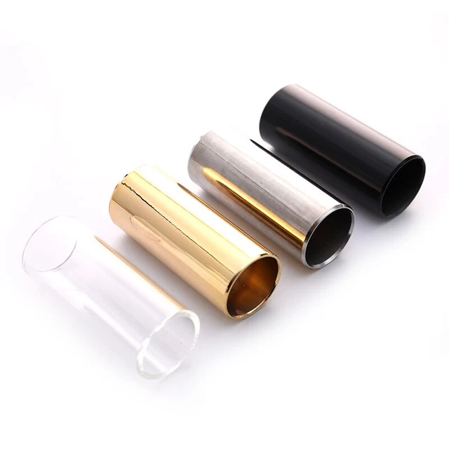 60MM Guitar Slide Bar Stainless Steel Metal/Glass Finger Slides For UkuleTM Sb