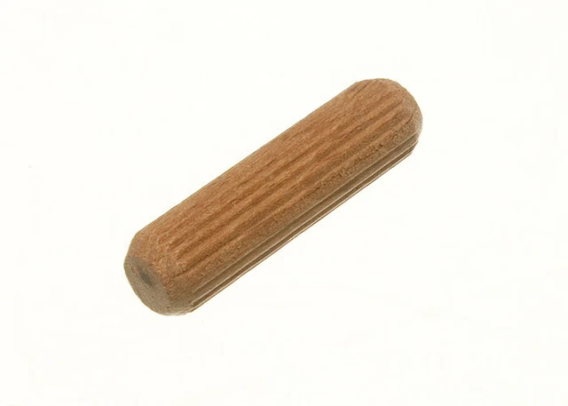 500 X en Bois Chevilles Dur Rainuré Plissé Broches M8 X 25mm Onestopdiy Neuf