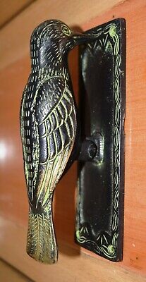 Vintage Brass Door Knocker Woodpecker Bird Shape Handmade Door Bell Dec MD36