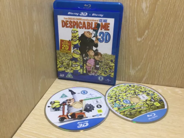 Despicable Me 1 in 3D + 2D Blu Ray Great Discs Genuine Release Animation Film