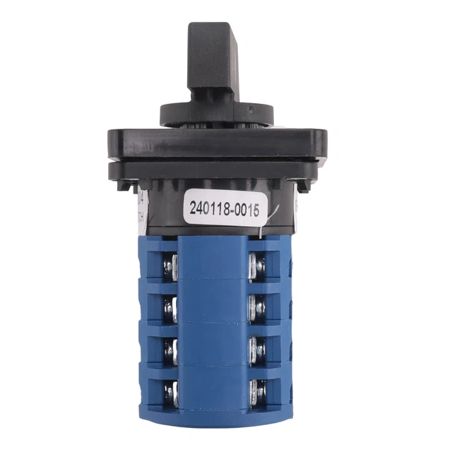 4X(INTERRUPTOR GIRATORIO ON-OFF-ON 3 Posiciones 4 Fases 20A 500V ...