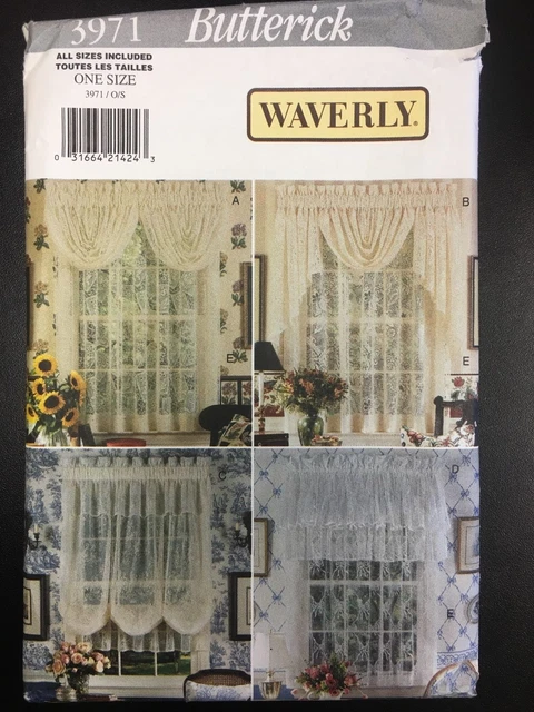 Butterick #3971 Lace Window Treatments