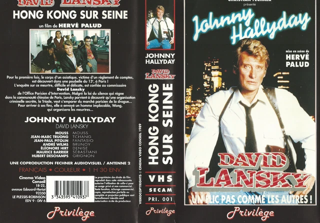 JOHNNY HALLYDAY: VHS David Lansky Hong Kong Sur Seine EUR 17,00 ...