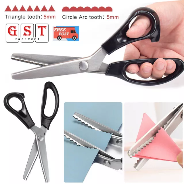 Dressmaking Pinking Shears Crafts Zig Zag Cut Serrated Scissors Serrated Fabric