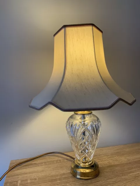 Waterford Crystal Kilkenny Accent Lamp Base & Shade Waterford Crystal Kilkenny Accent Lamp Base & Shade