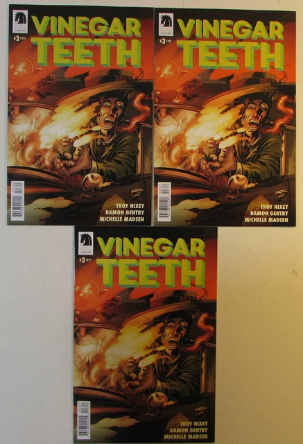 Vinegar Teeth Lot of 3 #3 x3 Dark Horse Comics (2018) 1st Print Comic Books