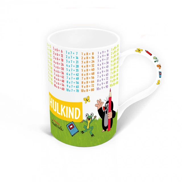 Trötsch 11984 Lerntasse 1x1 "Der kleine Maulwurf" Porzellan - zum Schulanfang