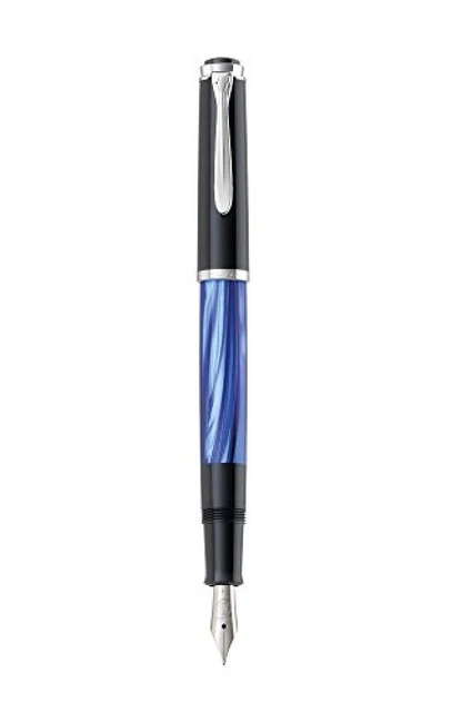 Pelikan M200 Classic - Penna Stilografica Verde Marmorizzato Con Pennino Acciaio | Regalo Elegante