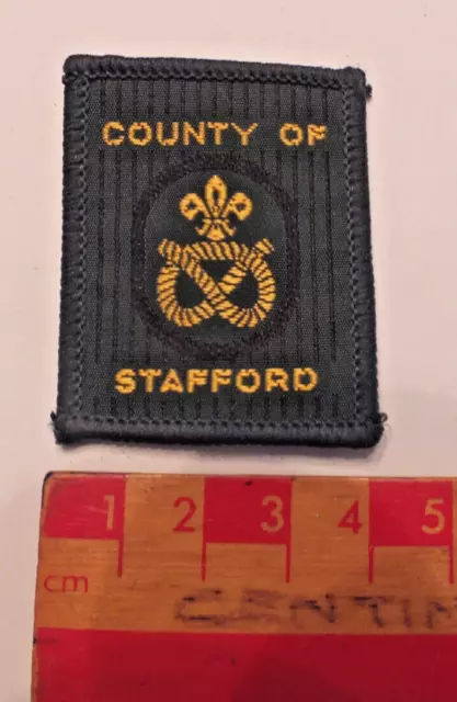 Vintage Boy Scouts Stafford District County Area Badge (E1)