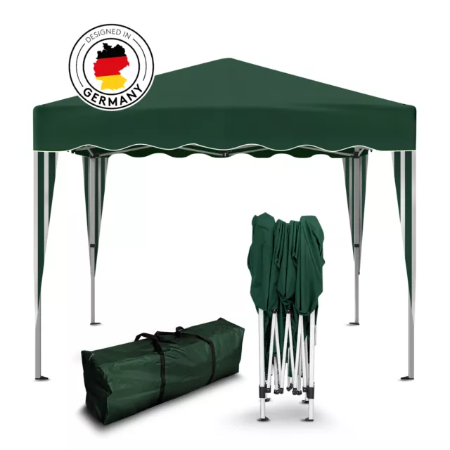 Falt Pavillon 100% WASSERDICHT Dachmaß 3x3m Party Garten Zelt Pavillion Grün