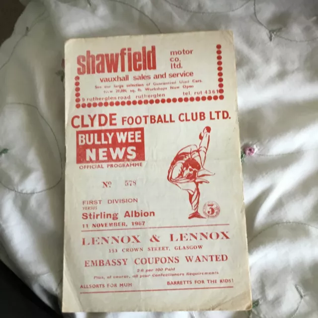 Clyde v Stirling Albion ((1967/68)