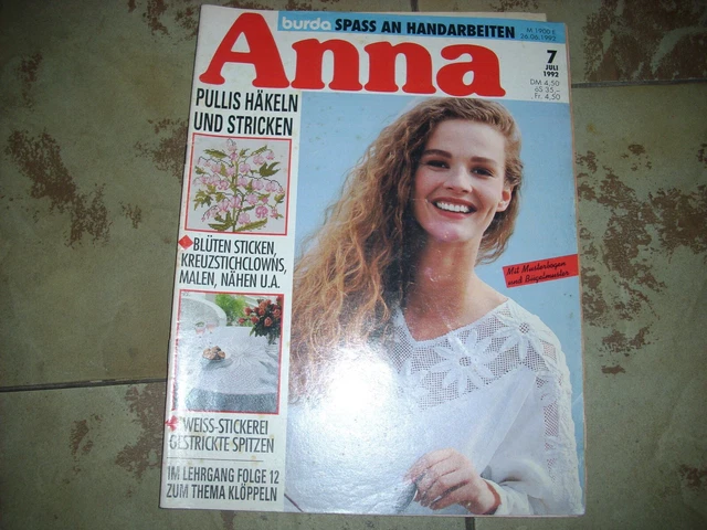 Burda Anna Spass an Handarbeiten 7 Juli 1992