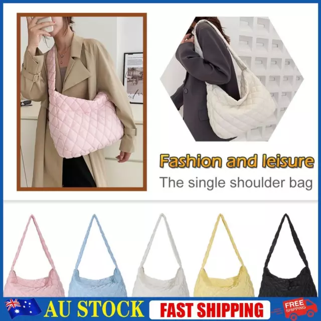 Fashion Women Purse Handbags Large Capacity Tote Bag Solid Underarm Bag for Lady