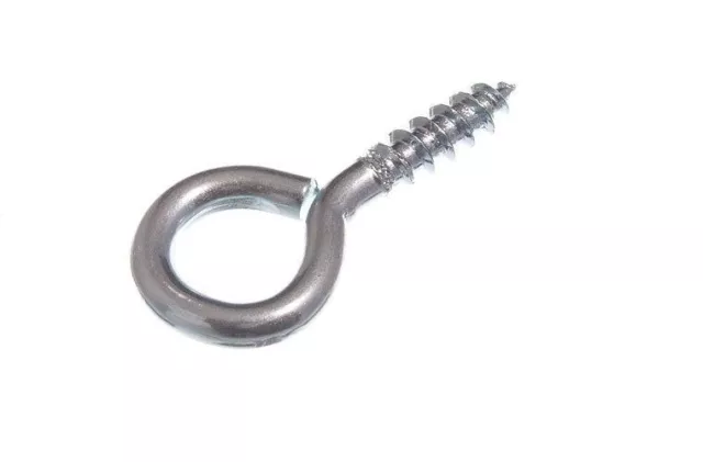 Screw Eyes Sizes 20Mm - 75Mm Weatherproof Bzp Pkt 10