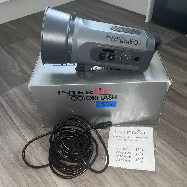 Luz de estudio Interfit Colorflash 150i en caja original con pistas e instrucciones