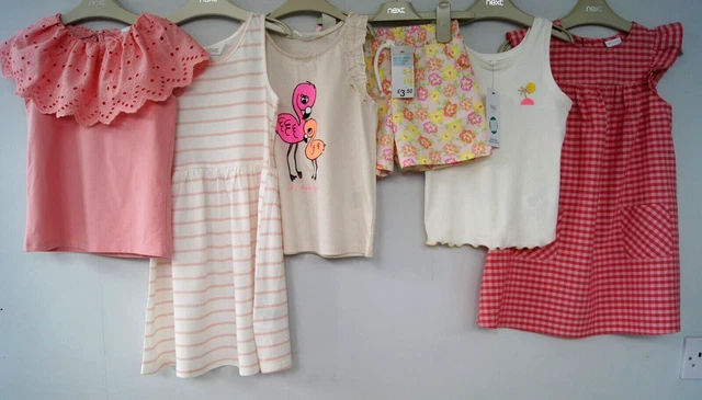 Girls T Shirts, Shorts, Dresses Next Etc Bundle Age 5-6 Years **New/Immaculate**