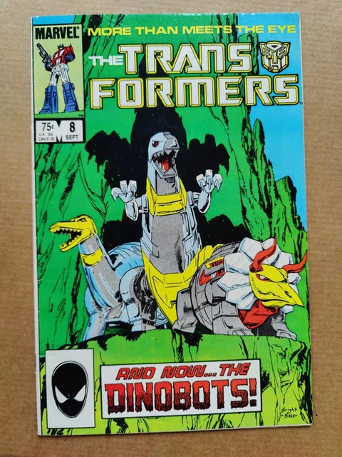 Transformers #8 Marvel 1985 Autobots 1st Dinobots VG/FN Midgrade