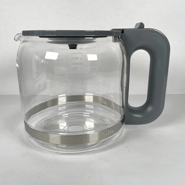 BRAUN BREWSENSE 3107 KF6050 Coffee Maker Replacement Gray Carafe Coffee