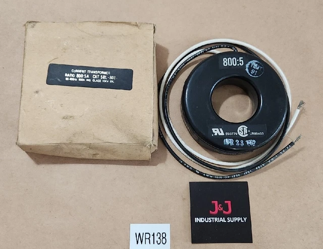 *NEW* Current Transformer Cat 5RL-801 Ratio 800:5 A 600V 50-400Hz + Warranty!